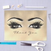 Glass Faux Gold Metallic Lashes Hartelijk dank Tissuepapier (Craft)