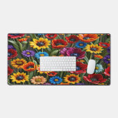 Glass Flower Garden - Desk Mat (Keyboard & Muis)