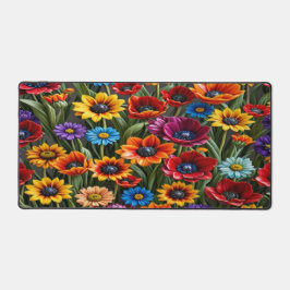 Glass Flower Garden - Desk Mat