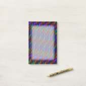 Glass Gem Blue Red Mosaic Abstract Artwork Post-it® Notes (Op bureau)