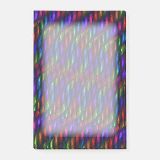 Glass Gem Blue Red Mosaic Abstract Artwork Post-it® Notes (Voorkant)