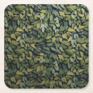 Glass Green Leafy Drink Onderzetter