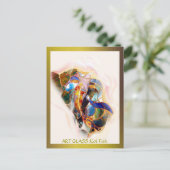 Glass Koi Fish Moderne Art Carte postale (Debout devant)