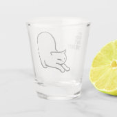 Glass met fijne tijd shot glas (Achterkant)