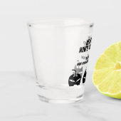 Glass met fijne tijd shot glas (Links)