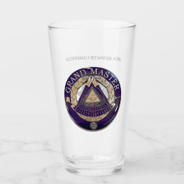 Glass met gepersonaliseerde grootmaster glas