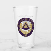 Glass met gepersonaliseerde vorige grootmeester glas (Voorkant)