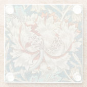 Glass ONDERZETTER - Honeysuckle Design - William M (Achterkant)