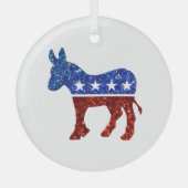Glass Ornament Democratische Partij (Voorkant)