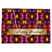 Glass Ornament Pattern Gift Bag Groot Cadeauzakje (Achterkant)