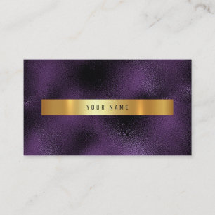 Glass Paars Plum Gold Vip Ombre Glitter Visitekaartje