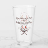 Glass Personalized Drummer Glasses Glas (Achterkant)