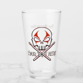 Glass Personalized Drummer Glasses Glas (Voorkant)