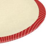 GLASS PIZZA-BORD EN KNESKARTON SNIJPLANK (Hoek)