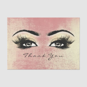 Glass Roos Gold Peach Lashes Hartelijk dank Tissuepapier