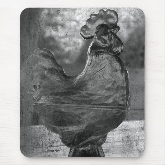 Glass Rooster Muismat (Voorkant)