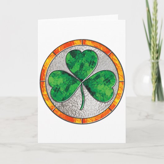 Glass Shamrock Kaart (Voorkant)
