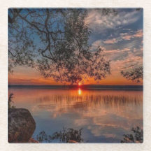 Glass Sunset Onderzetter