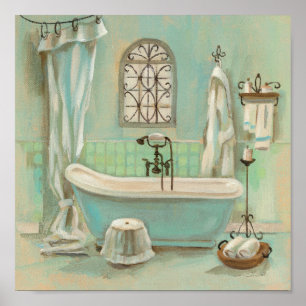 Glass Tegel Bath Poster