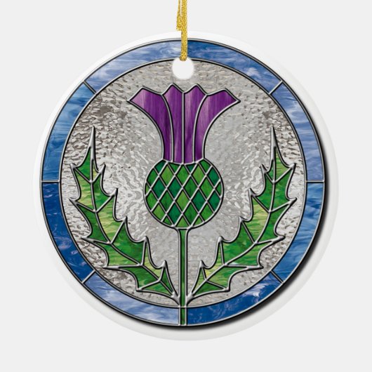 Glass Thistle Ornament (Achterkant)