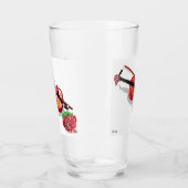 Glass Tumbler Violin met Roos (Rechts)