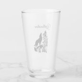 Glass Tumbler-Yellowstone Wolf Glas (Achterkant)