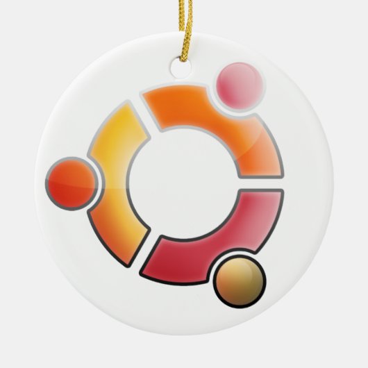 Glass Ubuntu Ornament (Voorkant)