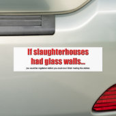 Glass Walls Bumpersticker (Op auto)