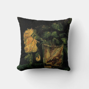 Glass with Roses by Vincent van Gogh Kussen