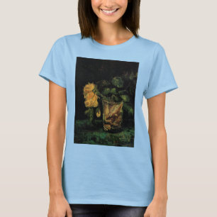 Glass with Roses by Vincent van Gogh T-shirt