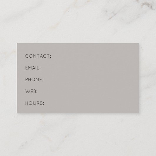 Glassbsting Visitekaartje (Achterkant)