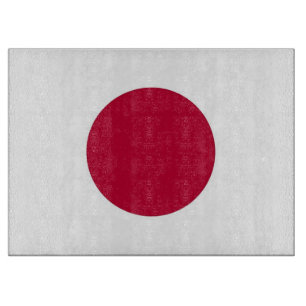 Glassnijplank met vlag van Japan Snijplank