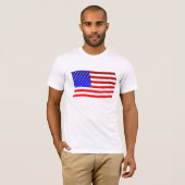 Glassy American Flag T-shirt (Voorkant volledig)