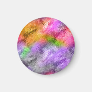 Glassy Ametrine Paarse textuur Magneet