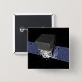 GLAST 2 VIERKANTE BUTTON 5,1 CM (Voorkant /achterkant)