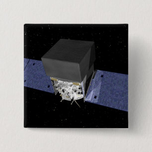 GLAST 2 VIERKANTE BUTTON 5,1 CM