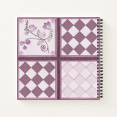 Glastegels 3D-beige kleur Notitieboek (Achterkant)