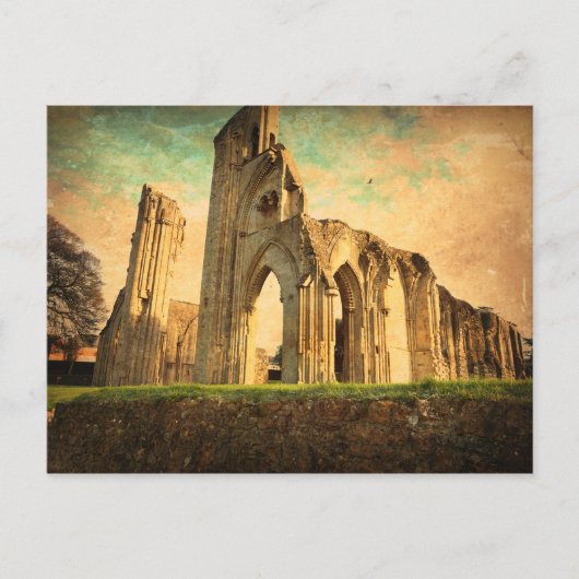 Glastonbury Abbey Briefkaart (Voorkant)