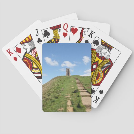 Glastonbury Tor Path-speelkaarten Pokerkaarten (Achterkant)