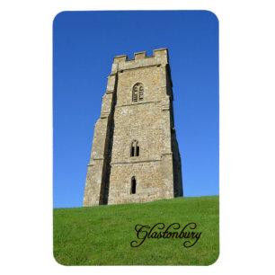 Glastonbury Tor Somerset England Foto Magneet