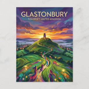 Glastonbury Verenigd Koninkrijk Briefkaart