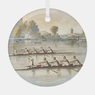 Glasversiering met bovenbouw glas ornament