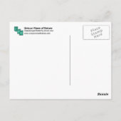 glasvleugelvlinder briefkaart (Achterkant)