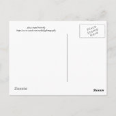 Glasvleugelvlinder op blad briefkaart (Achterkant)