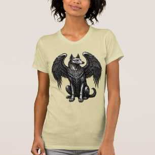 Glasya Goetische Vleugels, Felle Hart T-shirt