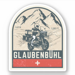 Glaubenbüelen pas zwitserse-alpen motorfietstocht sticker