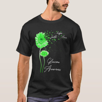 Glaucoom Bewustzijn Geloof Hoop Liefde Madeliefje T-shirt