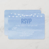 Glaucous Blue Waterverf String Lights RSVP (Voorkant / Achterkant)