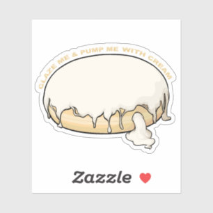 Glaze Me & Pump Me met Crème Doughnut Sticker