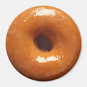 Glazed Donut Magnet Round Magneet